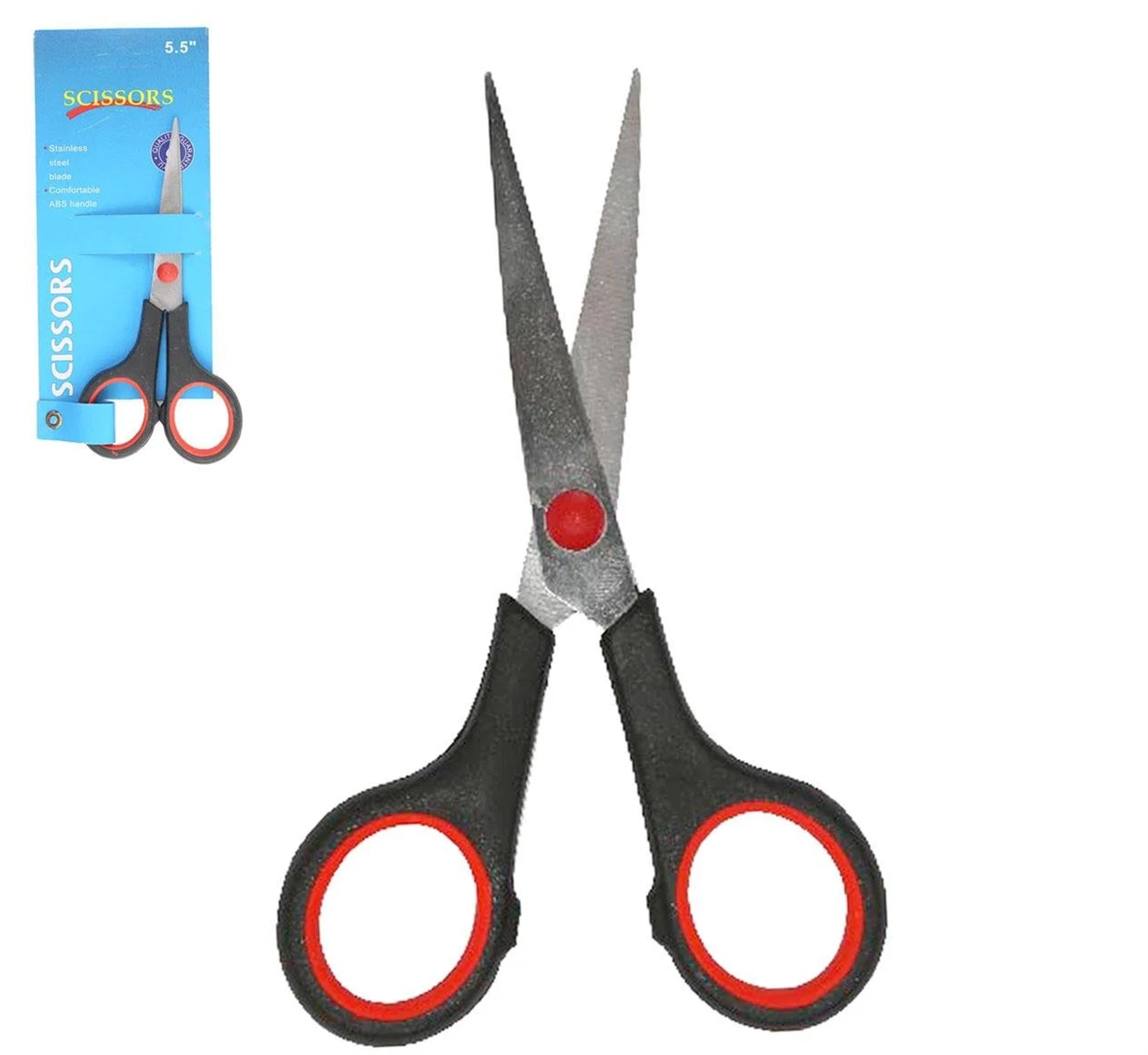 TESOURA INOX 5,5" PRETA