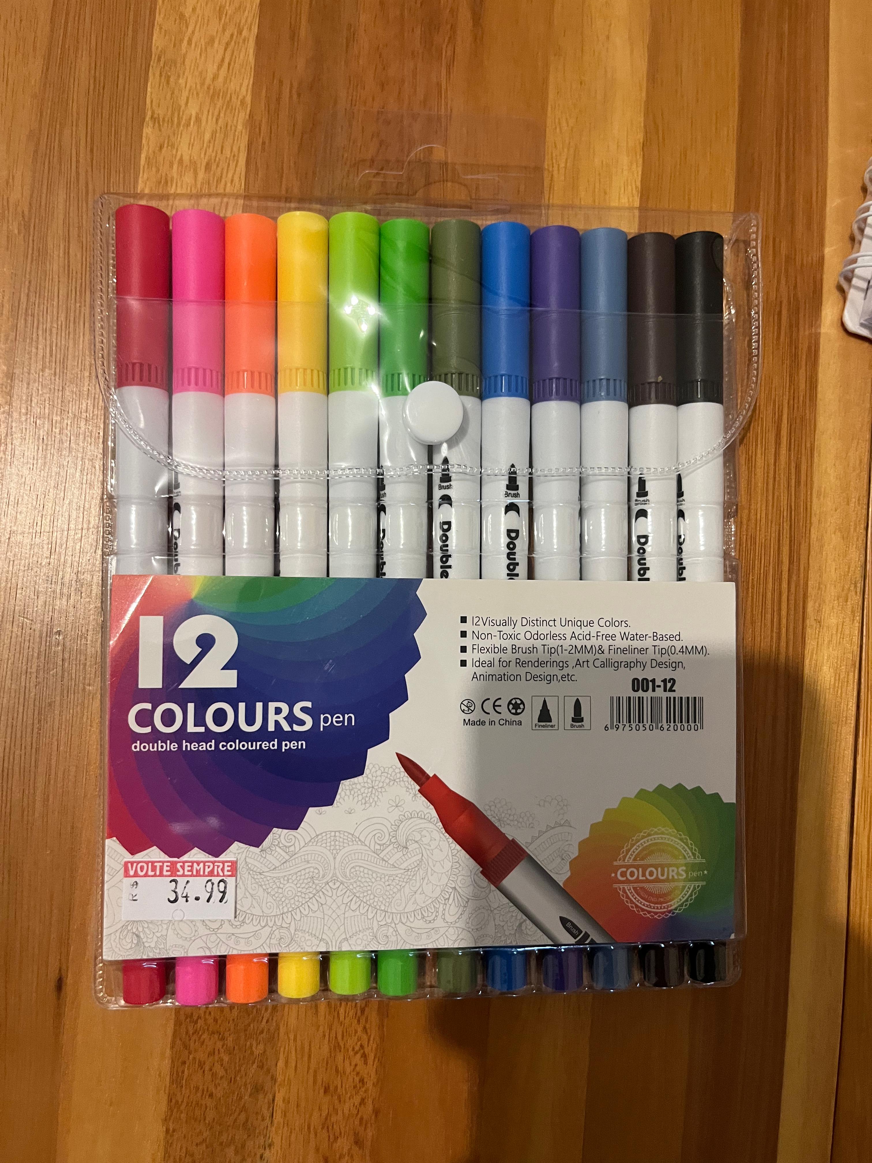 KIT CANETINHA COLORURS PEN 2 EM 1