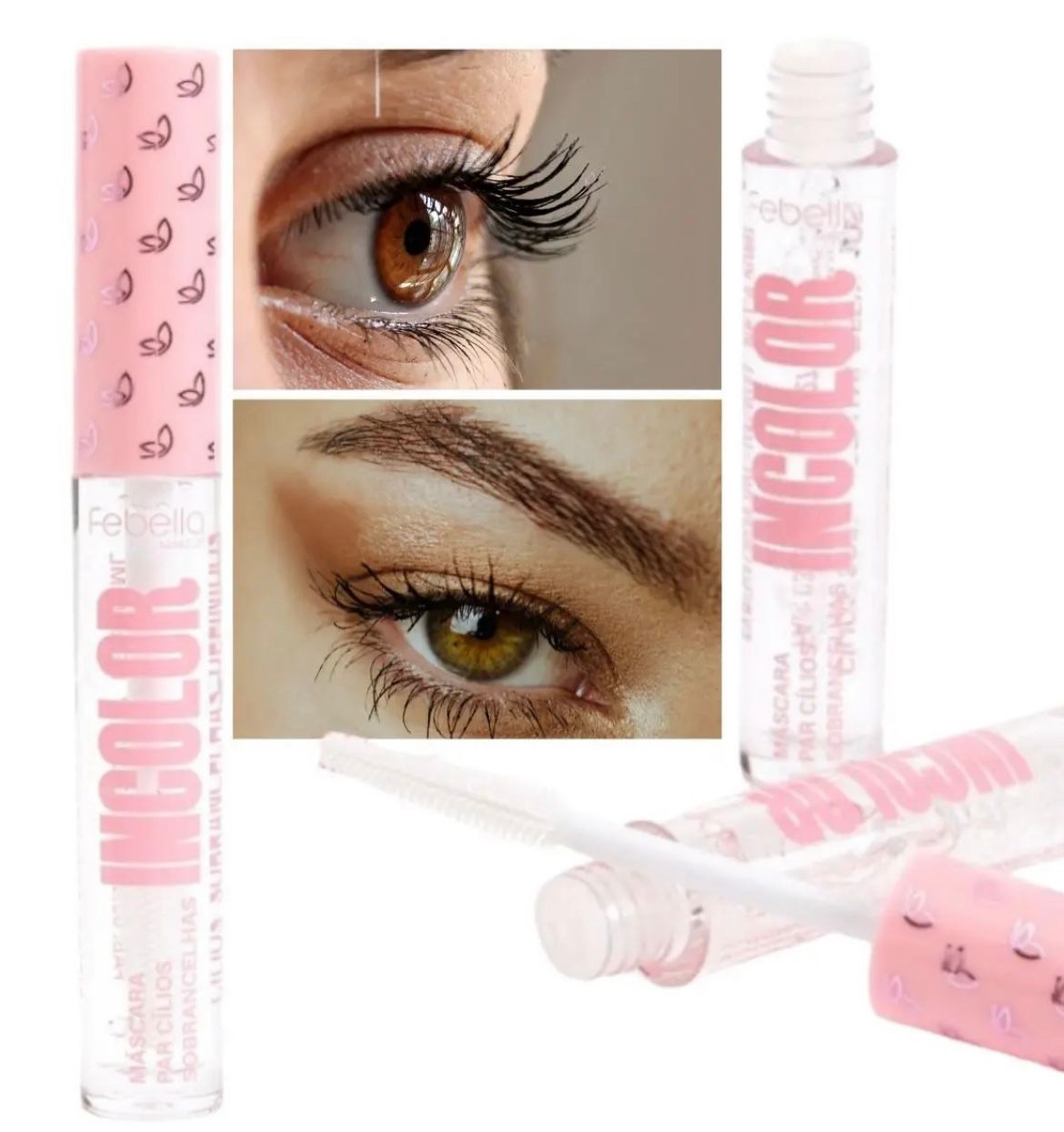 MÁSCARA INCOLOR PARA CÍLIOS E SOBRANCELHAS