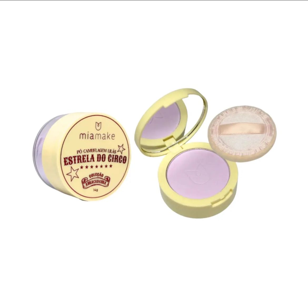 PÓ CAMUFLAGEM FACIAL LILÁS ESTRELA DO CIRCO MIA MAKE 14G