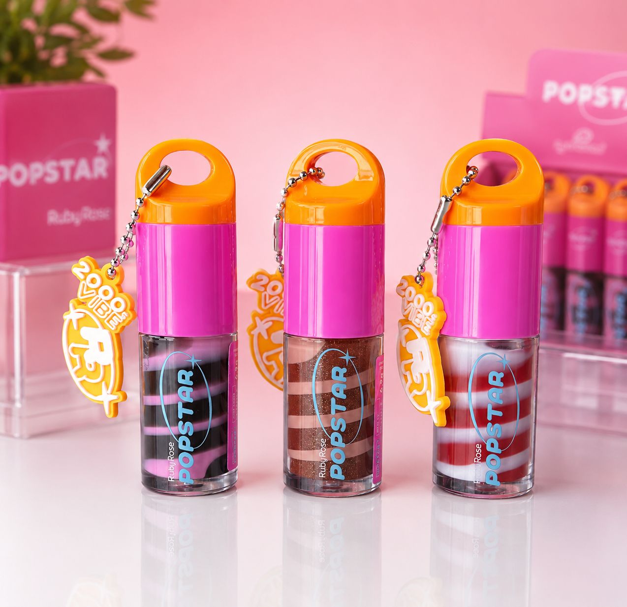 GLOSS LABIAL POPSTAR CHAVEIRO – PARTY TIME (RUBY ROSE)