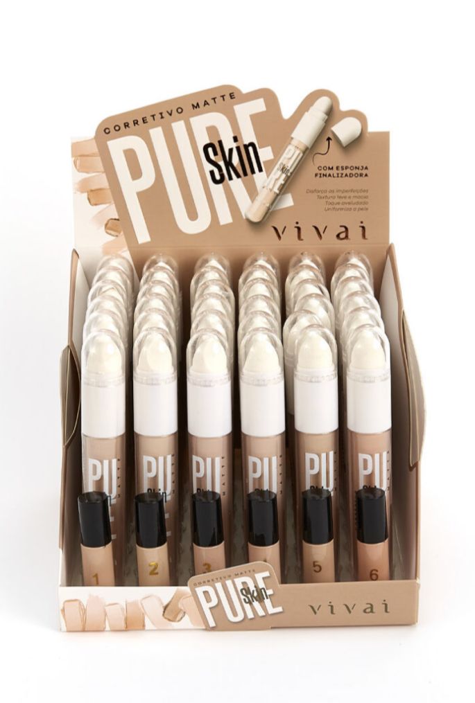 CORRETIVO LÍQUIDO PURE SKIN VIVAI – COR 06